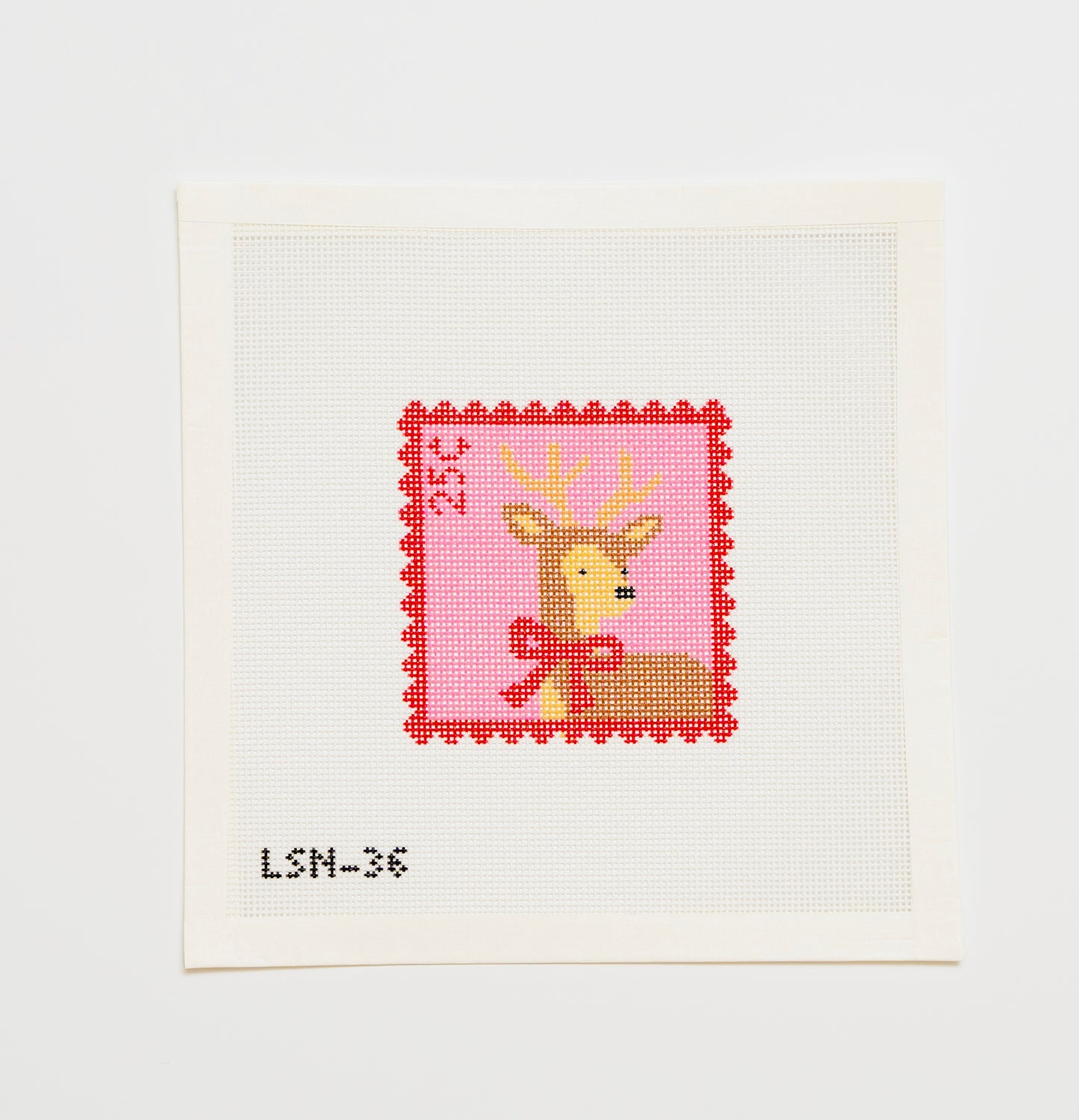 Holiday Pink Deer Stamp