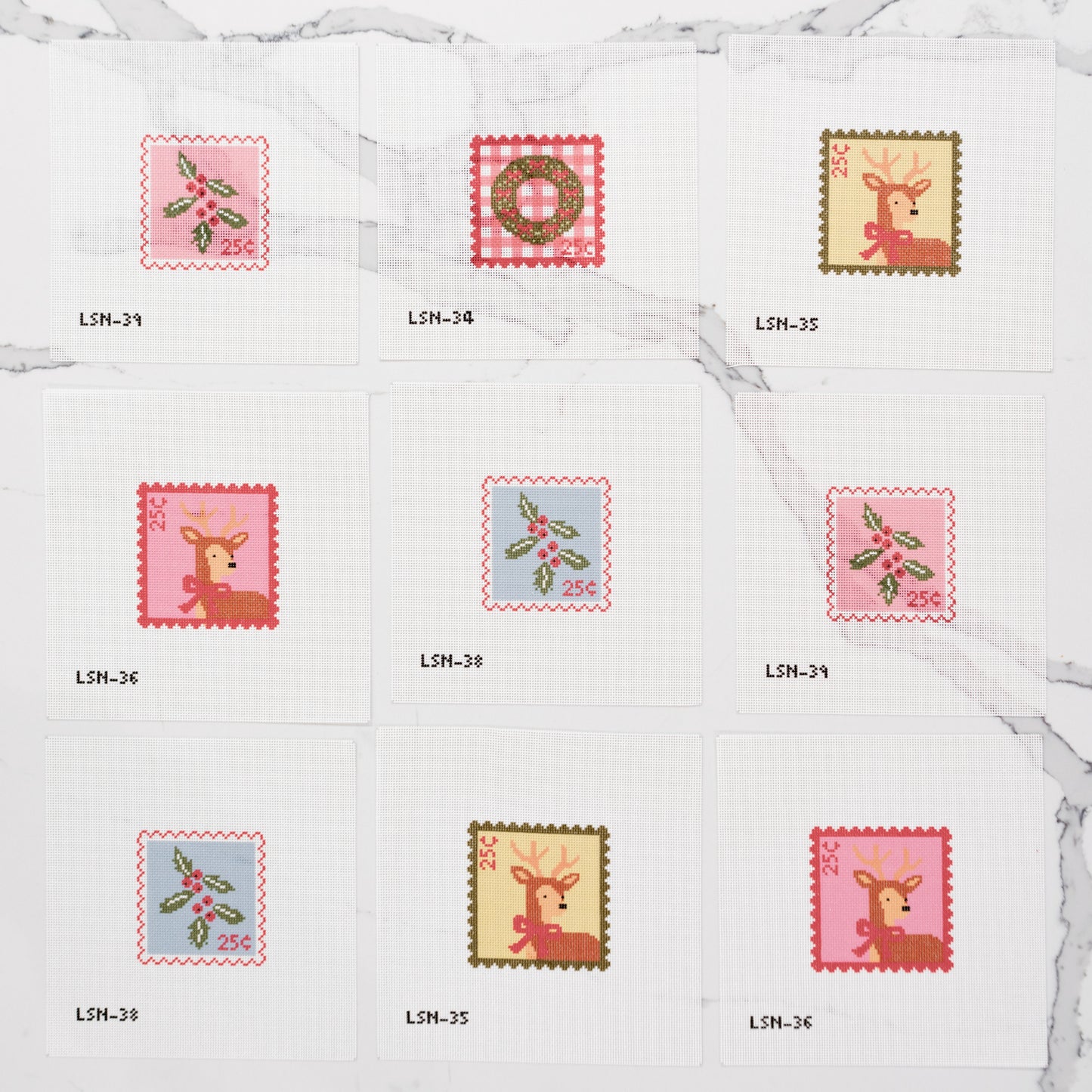 Holiday Pink Mistletoe Stamp