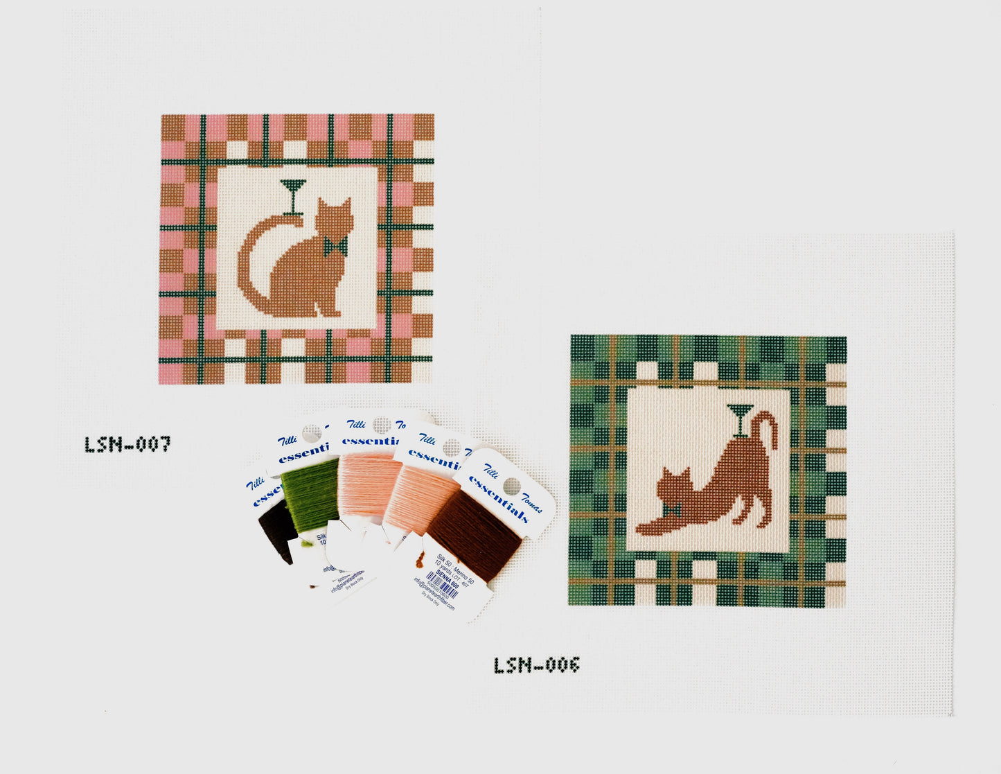 Pre-Order: Green Plaid Martini Cat