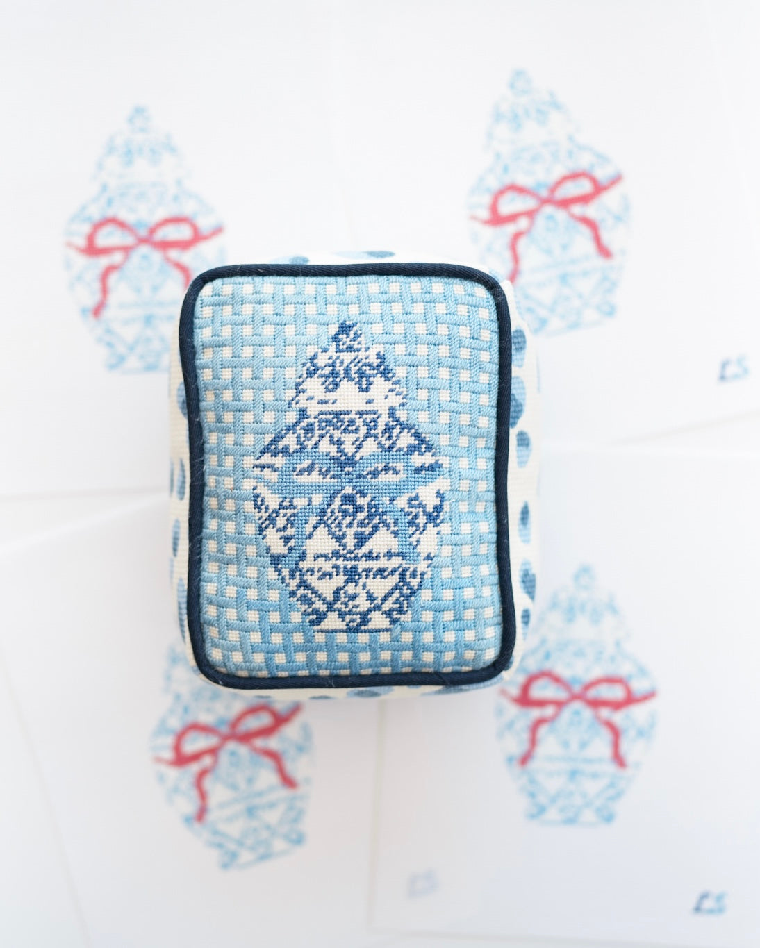 Needlepoint Chinoiserie Jar Stitch Guide