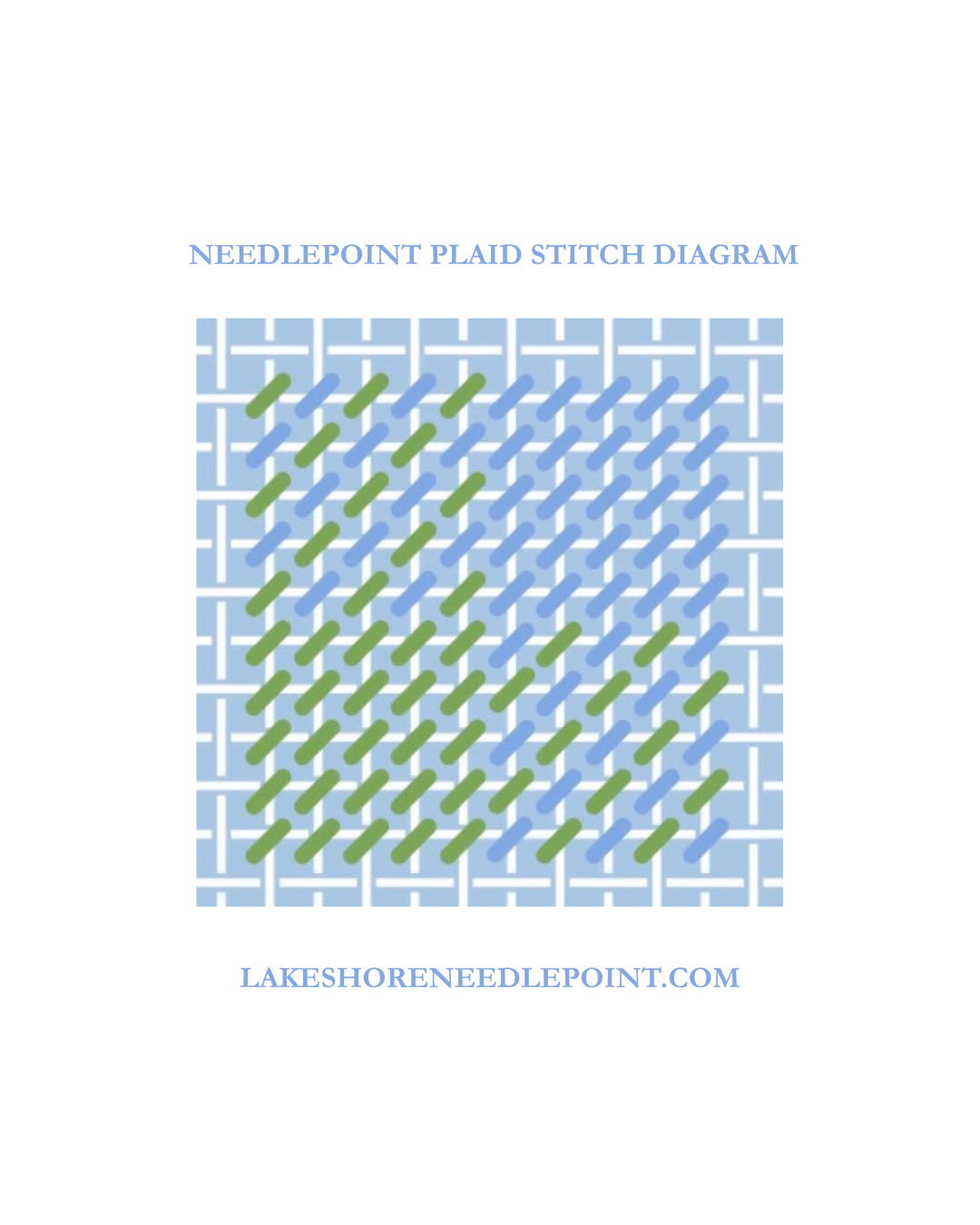 Needlepoint Plaid Stitch Chart