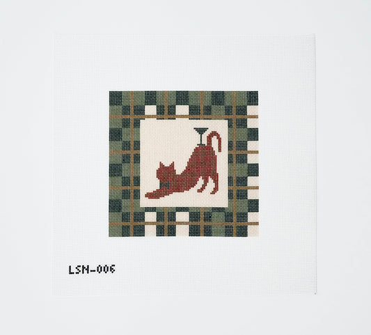 Pre-Order: Green Plaid Martini Cat