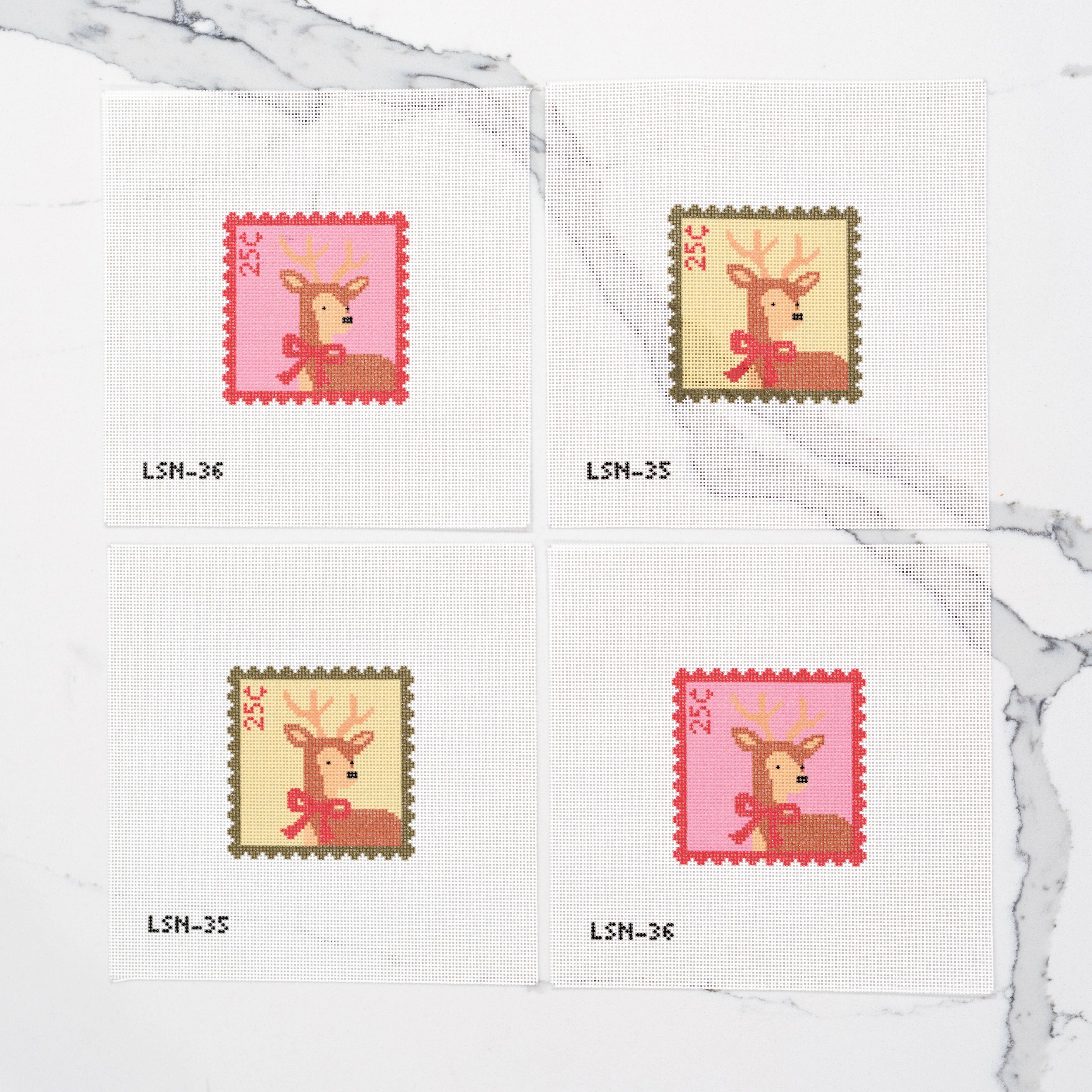 PRE-ORDER: Holiday Pink Deer Stamp