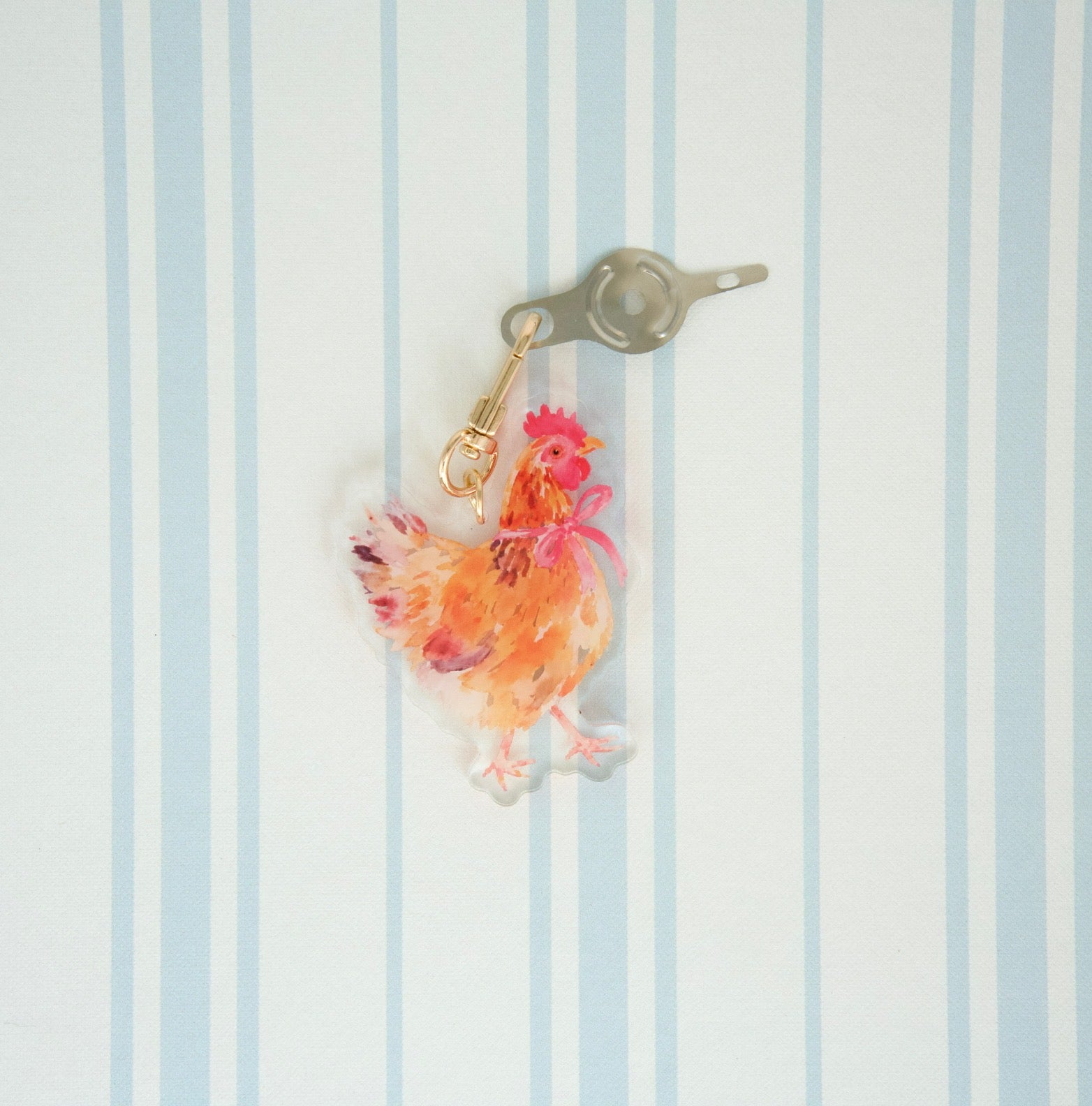 Spring Chicken Acrylic Charm, Scissors & Threader