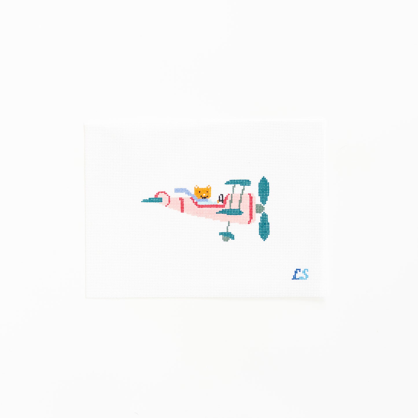 Whimsical Cat in Plane