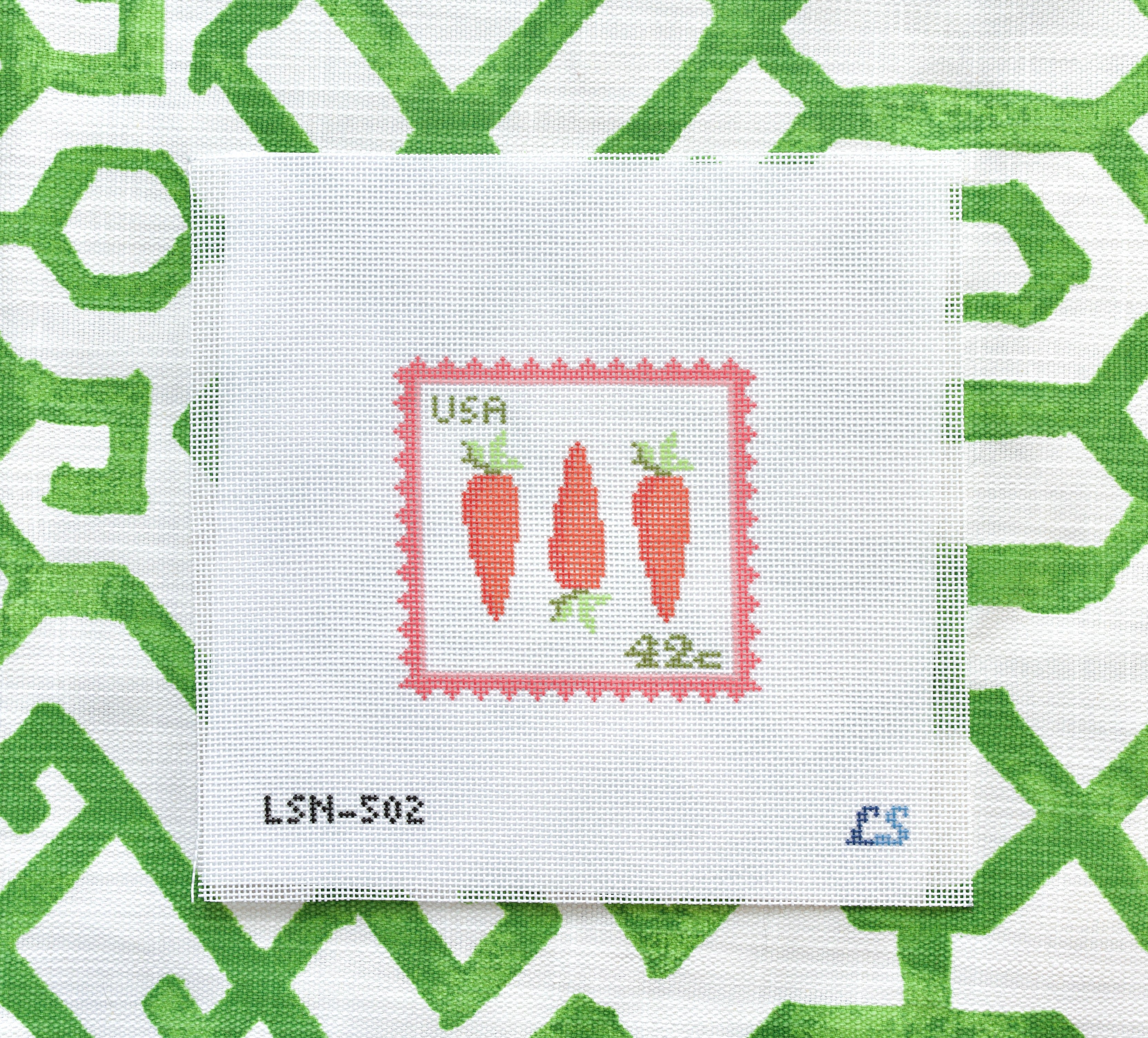 Spring Carrots Postage Stamp