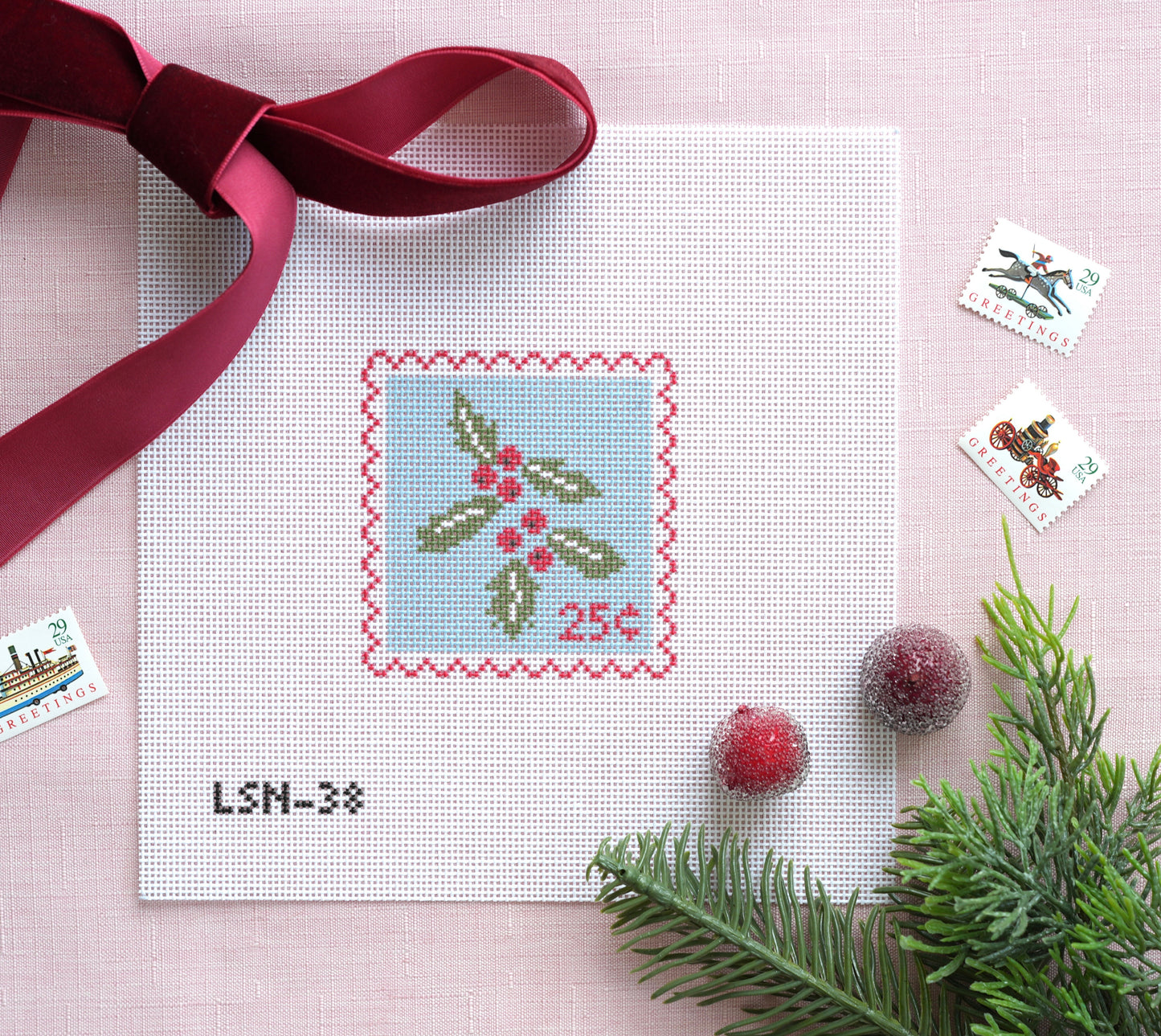 Blue Mistletoe Stamp