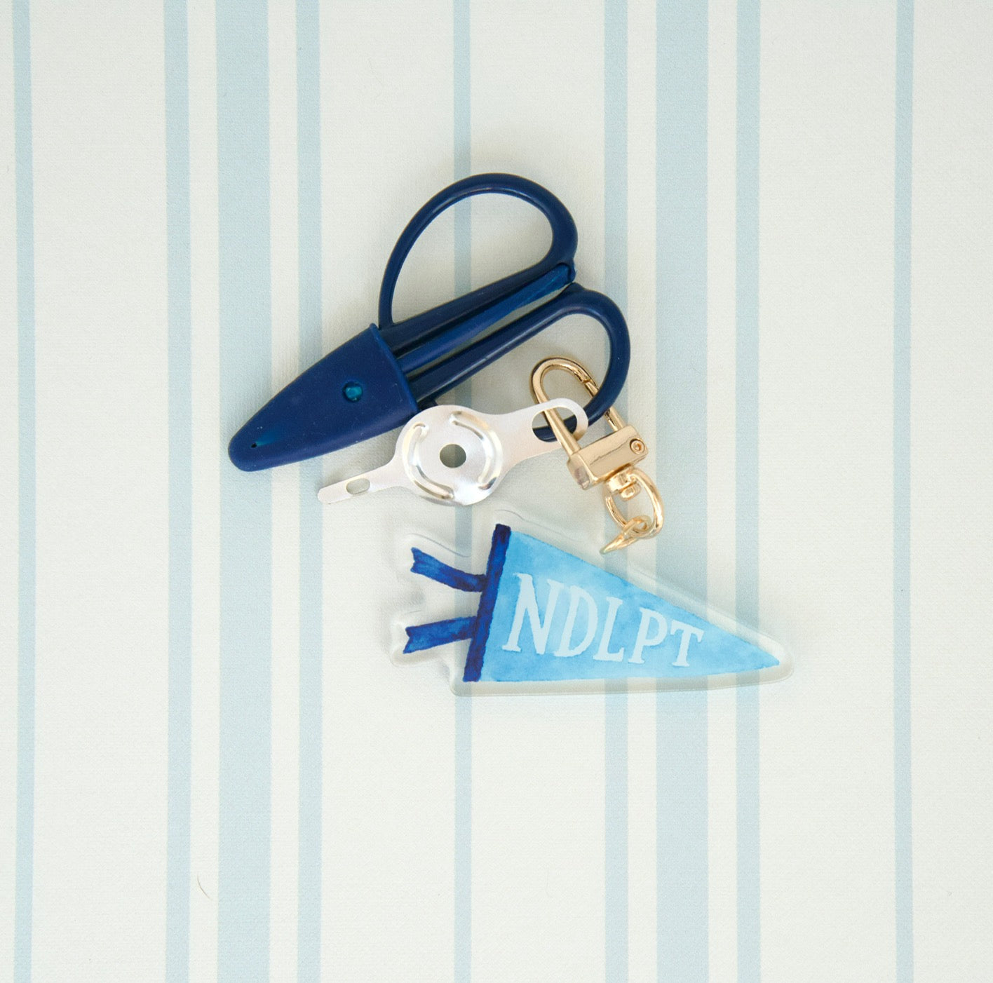 NDLPT Pennant Acrylic Charm, Scissors & Threader