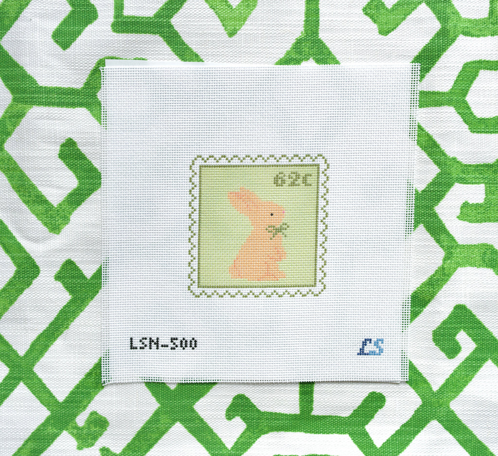Bunny Postage Stamp Green