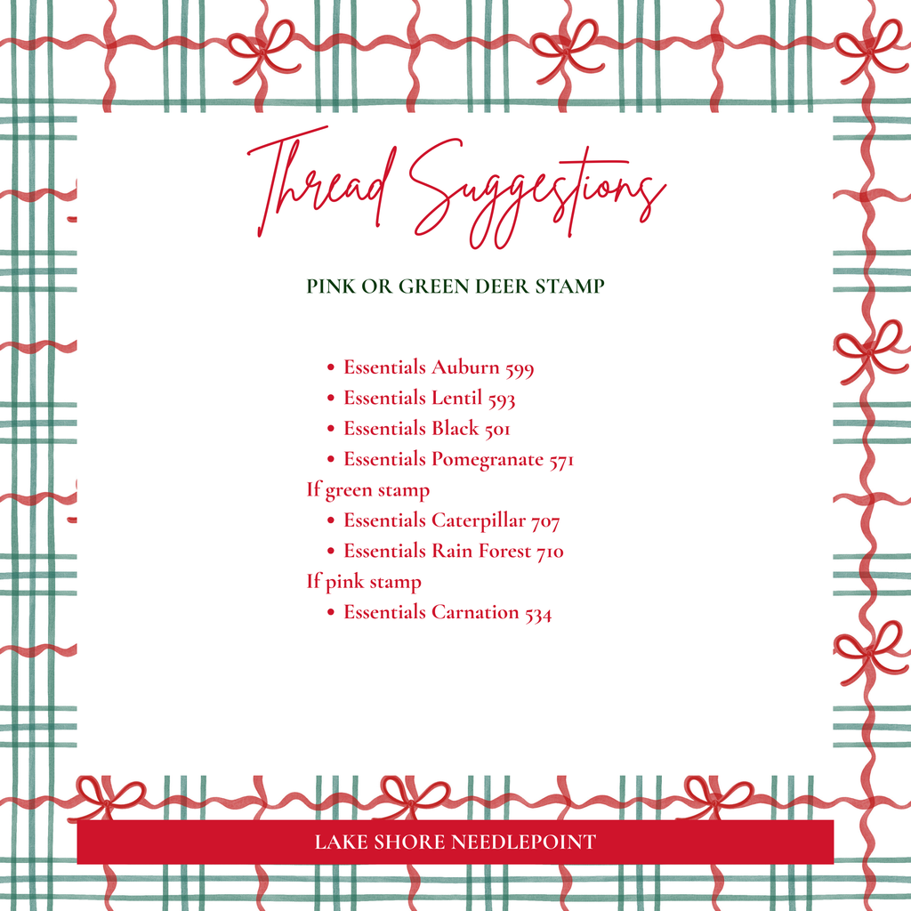 PRE-ORDER: Holiday Pink Deer Stamp