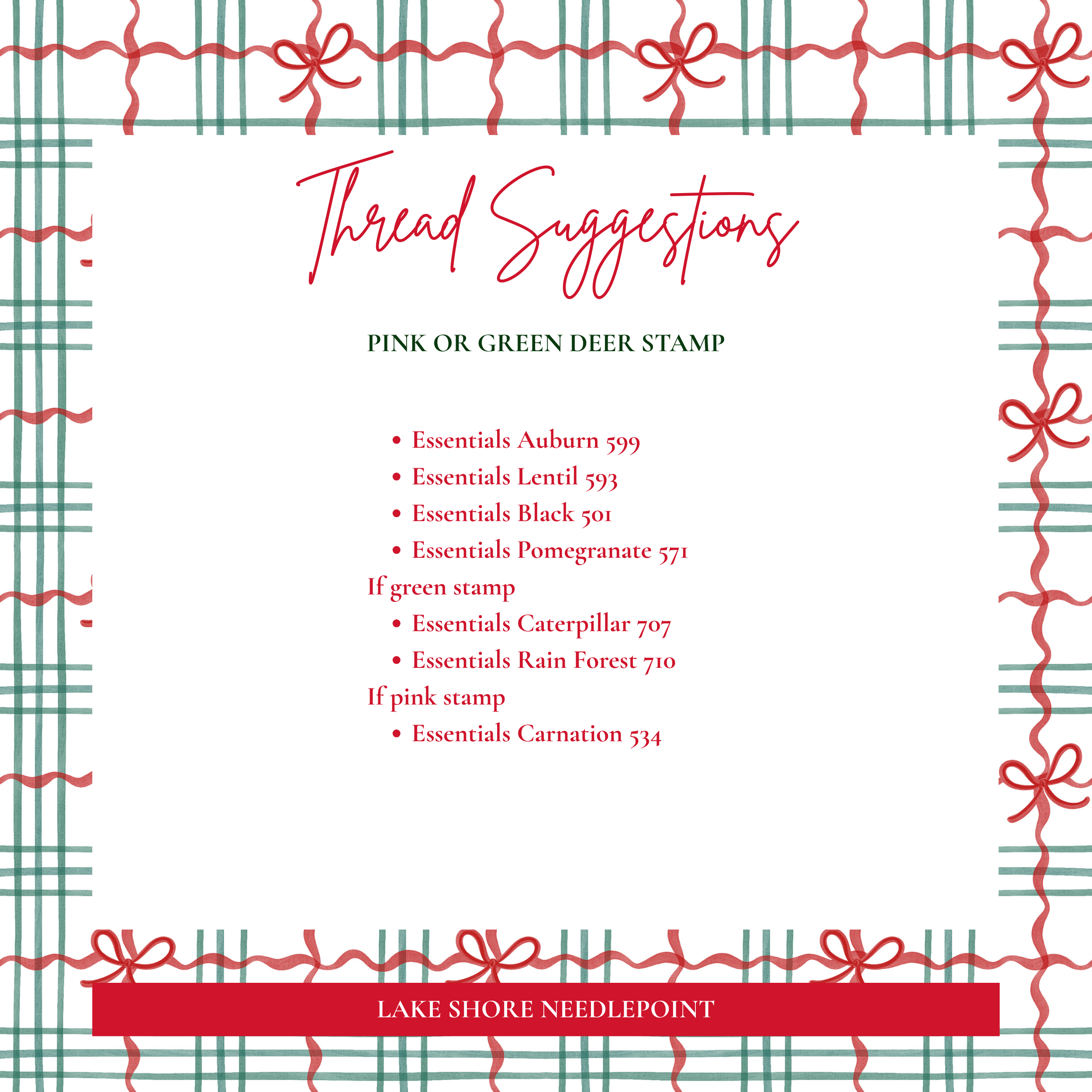 PRE-ORDER: Holiday Green Deer Stamp