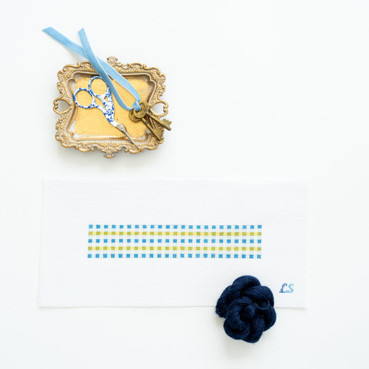 Gingham Key Fob