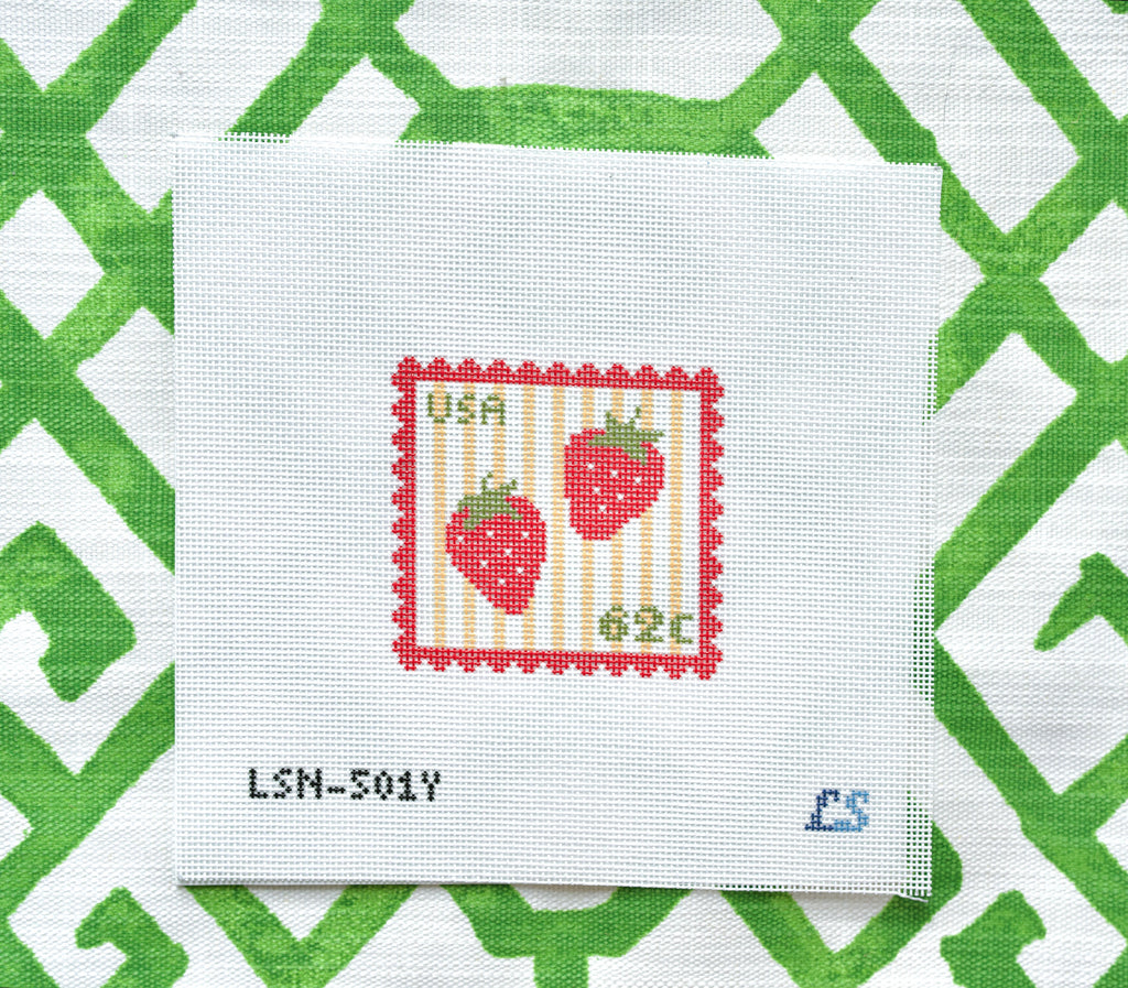 Strawberry Postage Stamp Yellow