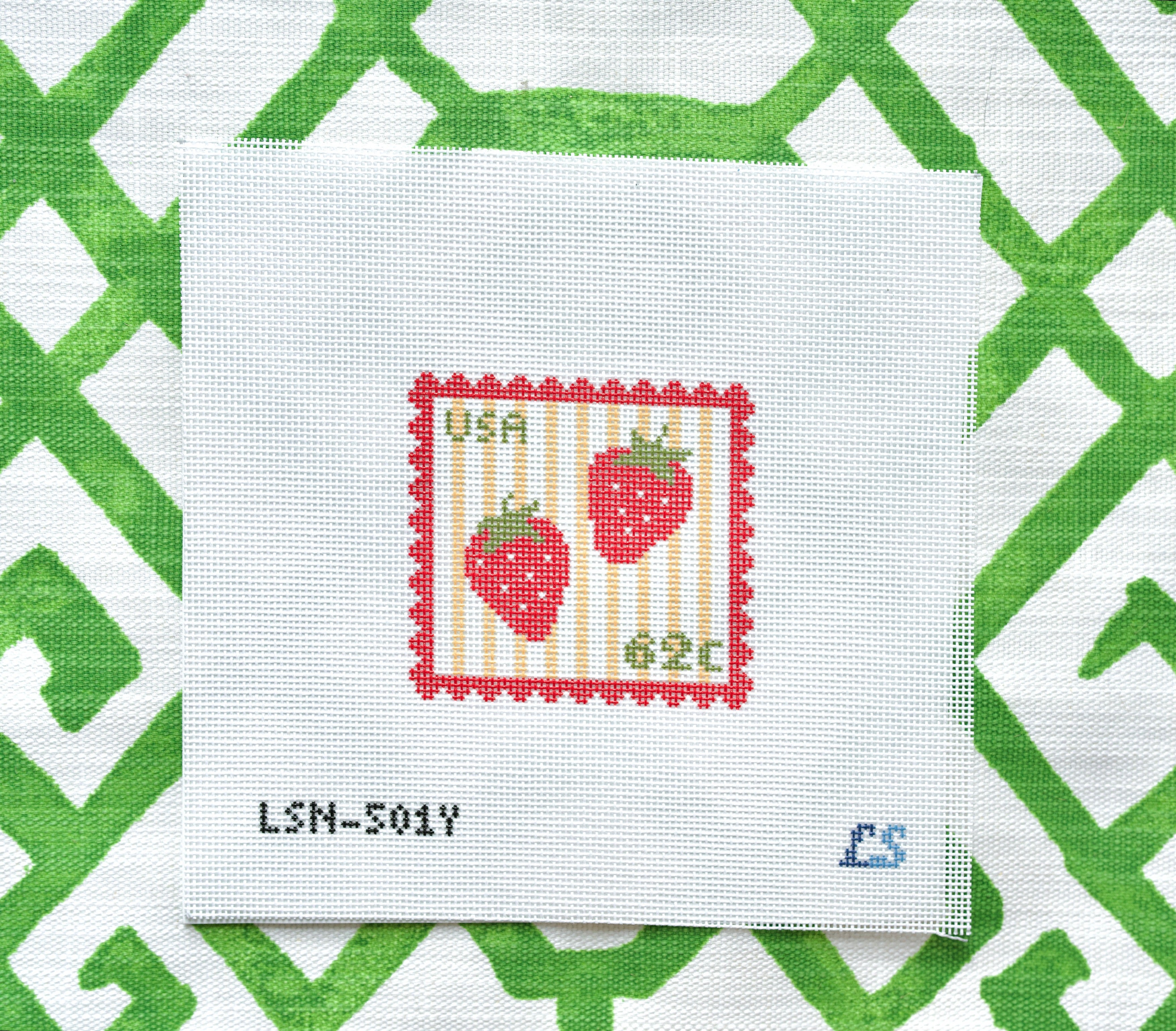 Strawberry Postage Stamp Yellow