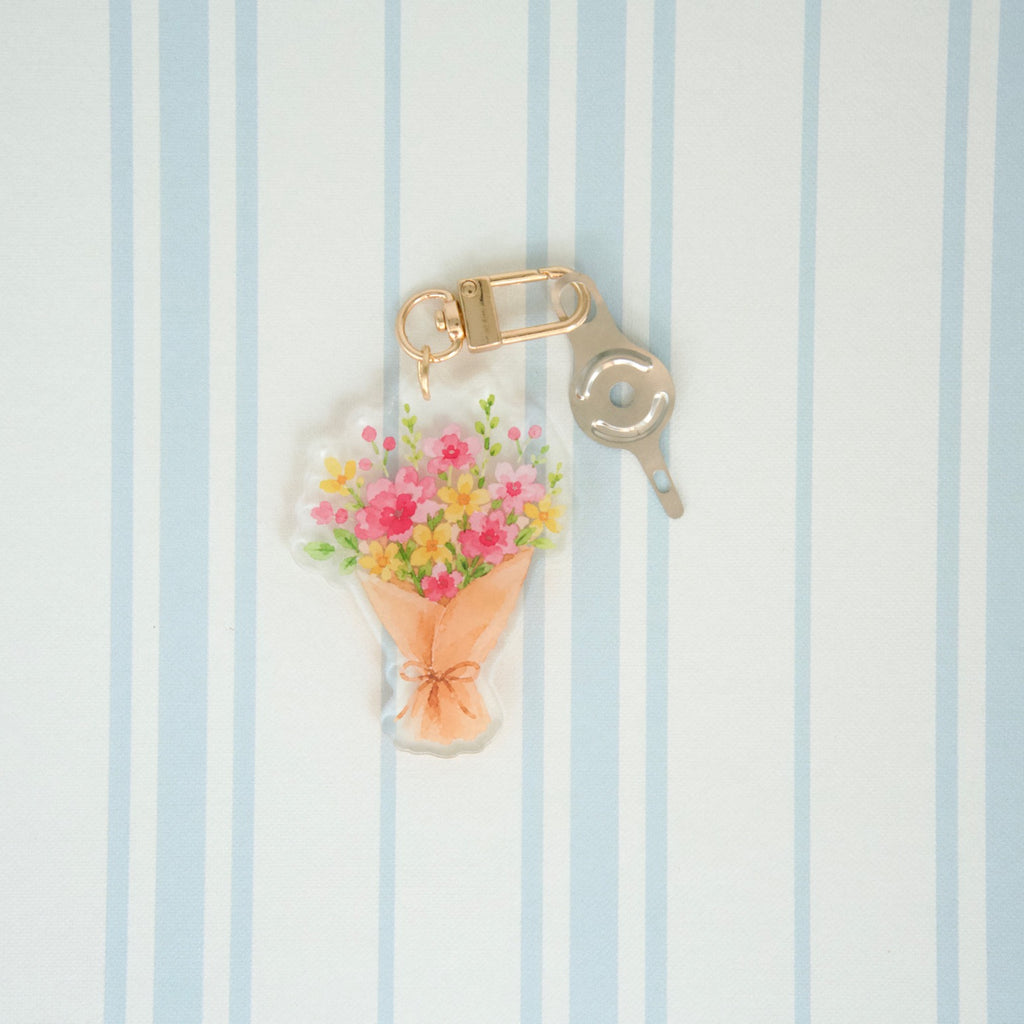 Wholesale Wildflower Bouquet Acrylic Charm + Threader