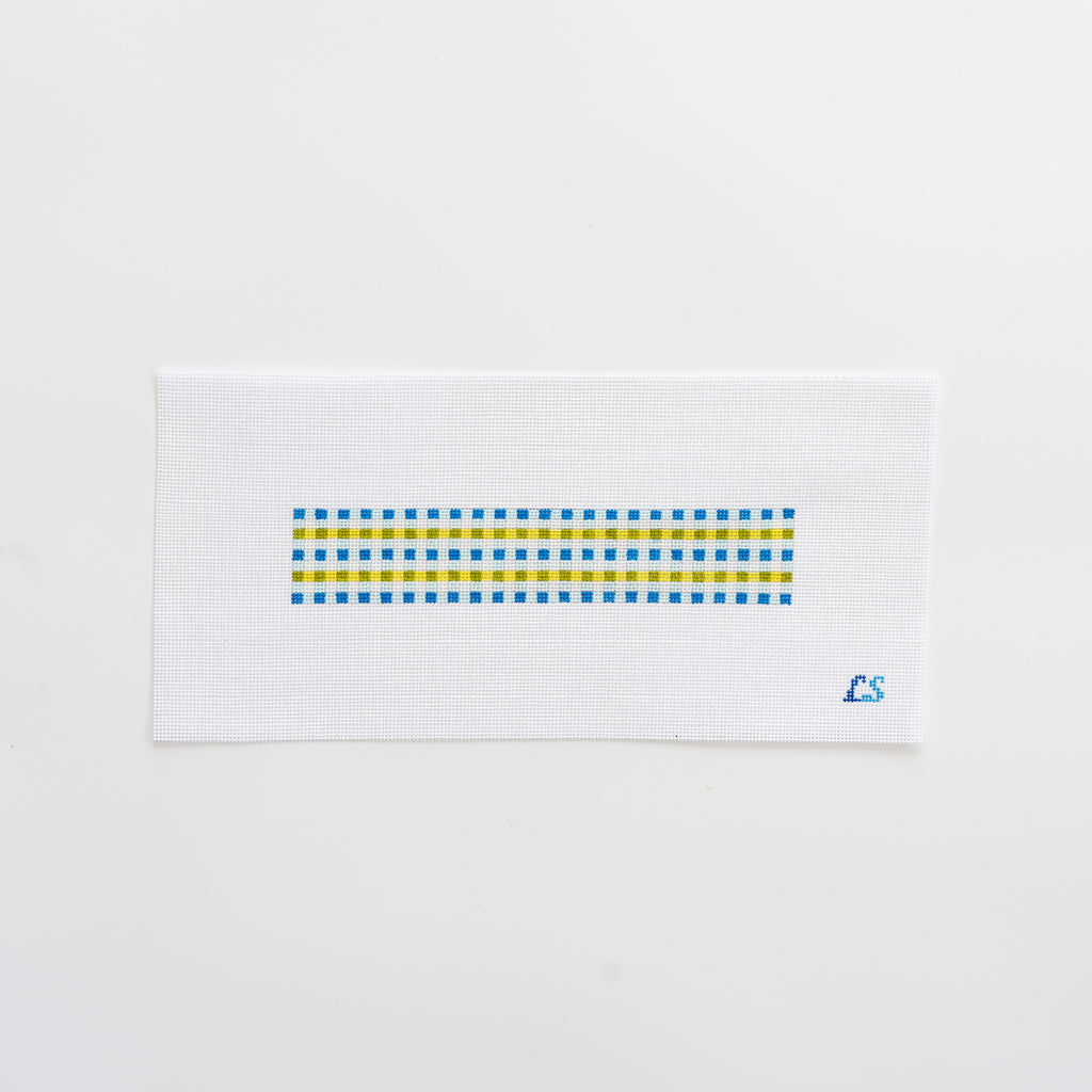 Gingham Key Fob