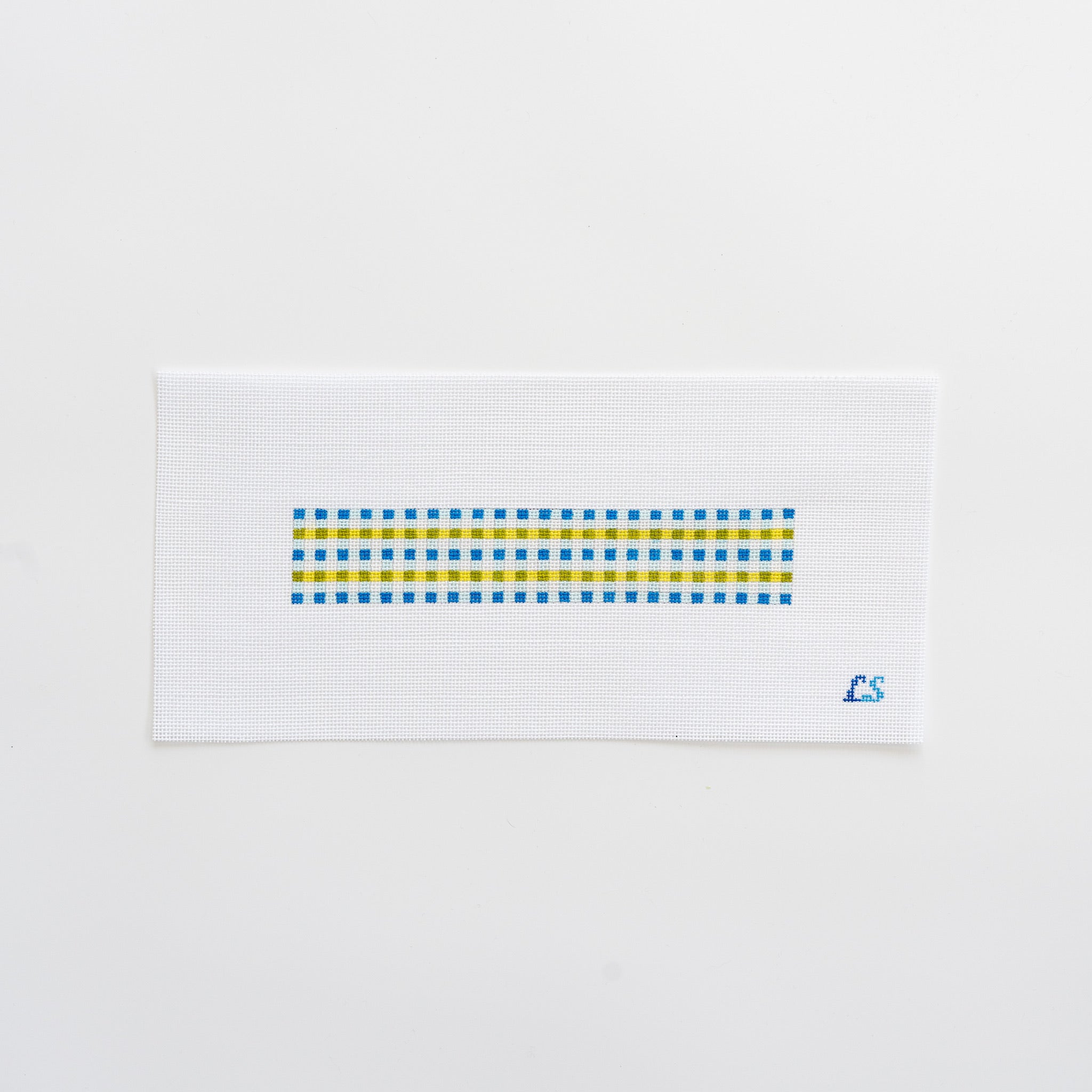 Gingham Key Fob