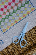 Powder Blue Folding Needlepoint Scissors