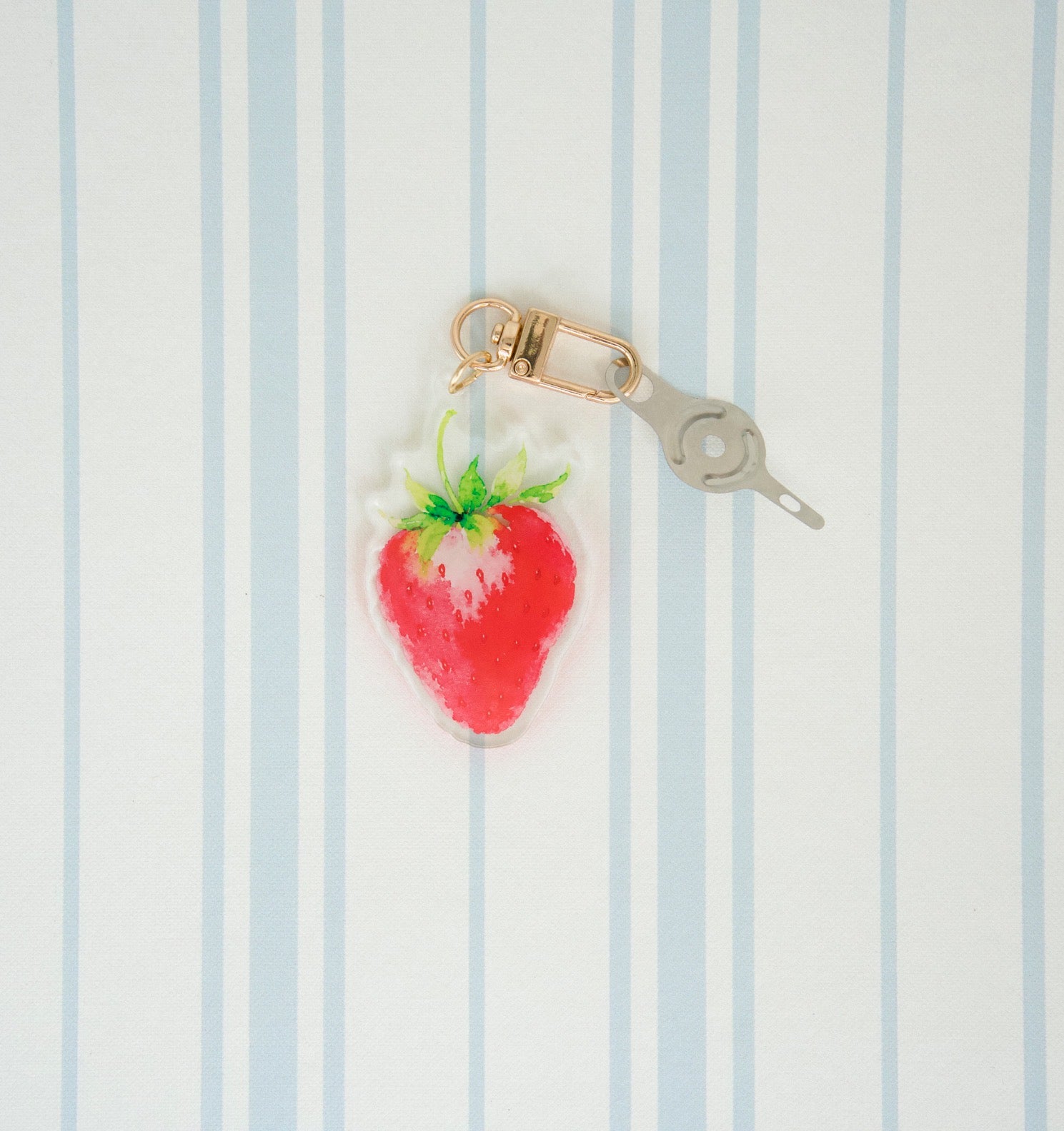 Strawberry Acrylic Charm, Scissors & Threader