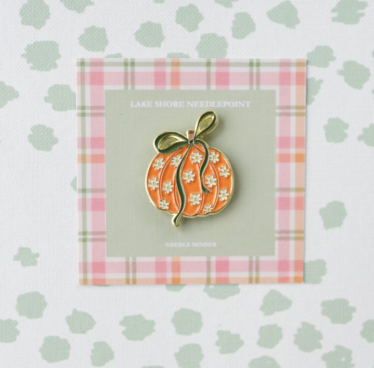 Wholesale Floral Pumpkin Needle Minder