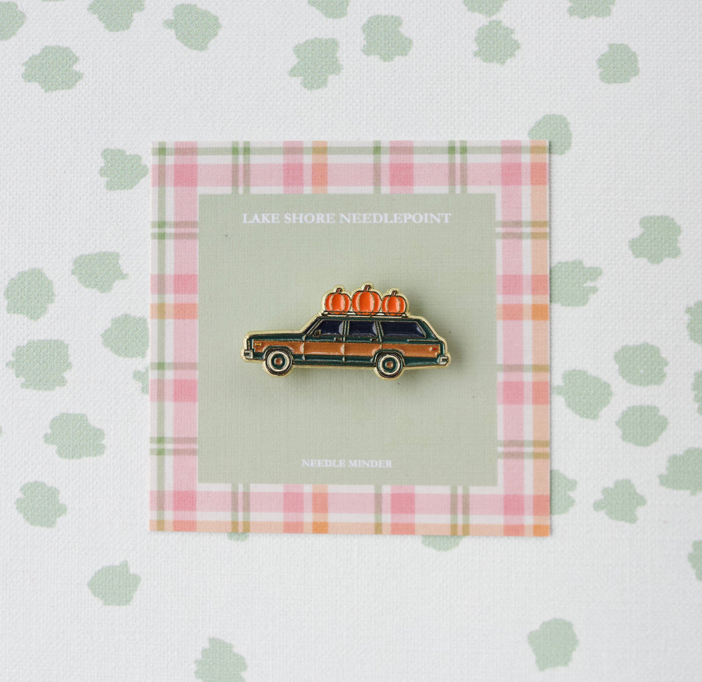 Wholesale Pumpkin Station Wagon Needle Minder